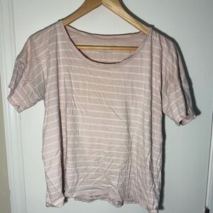 Pink and white striped tee from everlane! Medium!